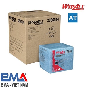 Giấy lau thấm dầu WYPALL OIL, GREASE QF BLUE WIPERS 33560